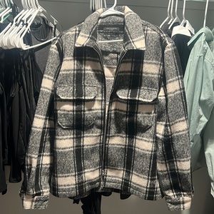 ALLSAINTS Flannel zip up jacket